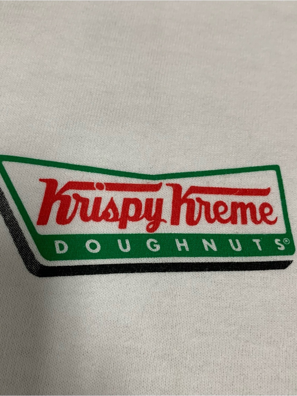 Krispy Kreme Doughnuts LARGE T Shirt Anvil Graphic - Minor Flaws